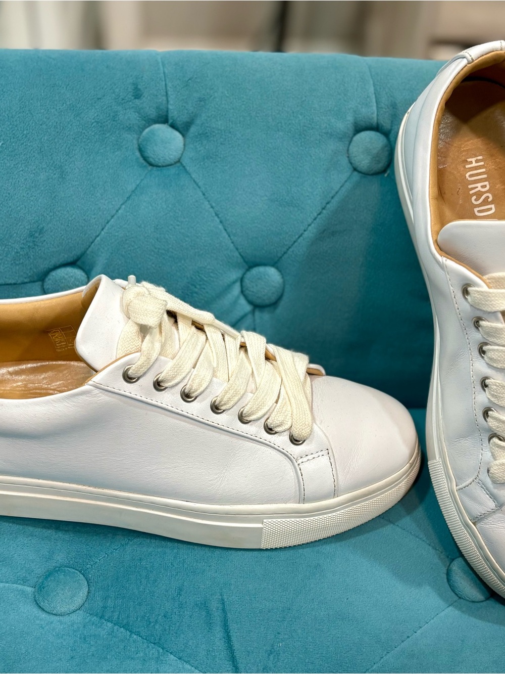 Thursday Boot Company White Leather Low-Top Sneakers